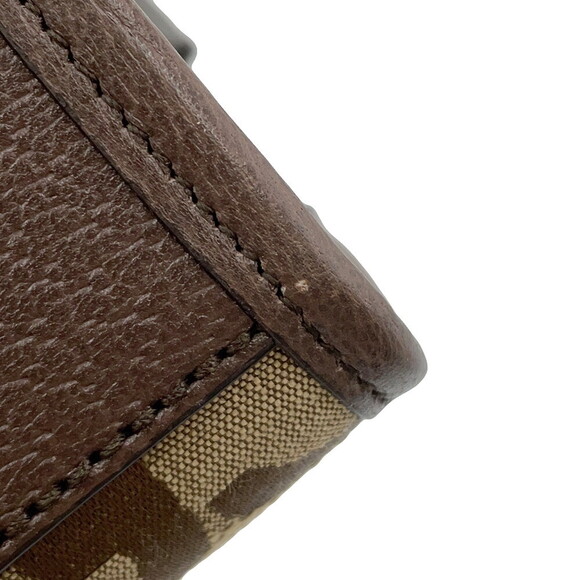 Gucci Jumbo GG Canvas Leather Handbag Bag - Picture 7 of 11